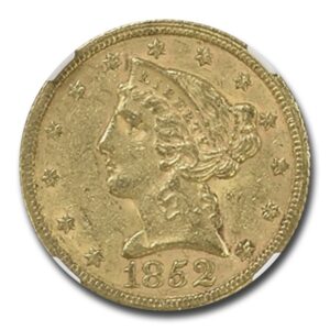 Liberty Gold Half Eagle 1852