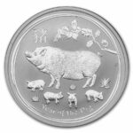 1 oz Silver Lunar Pig 2019