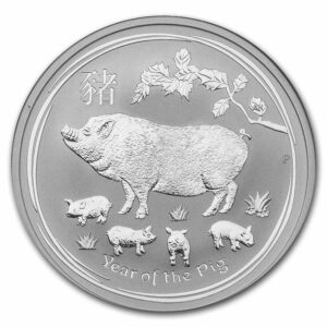 1 oz Silver Lunar Pig 2019