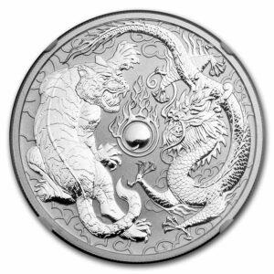 1 oz Silver Dragon & Tiger 2018