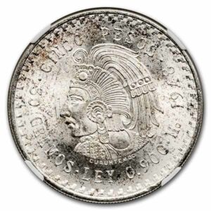 5 Pesos Cuauhtemoc 1948