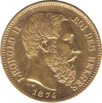 20 francs Léopold II