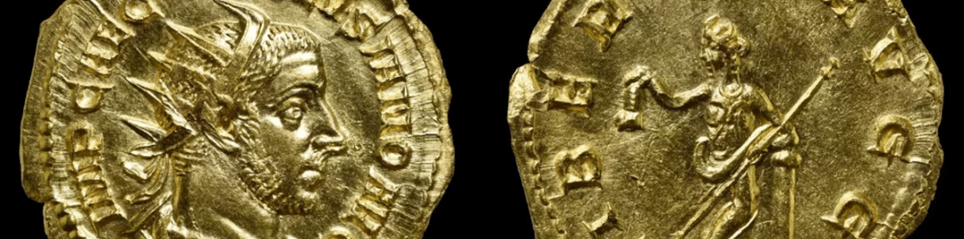 Une pièce d’or rare montre un empereur romain assassiné