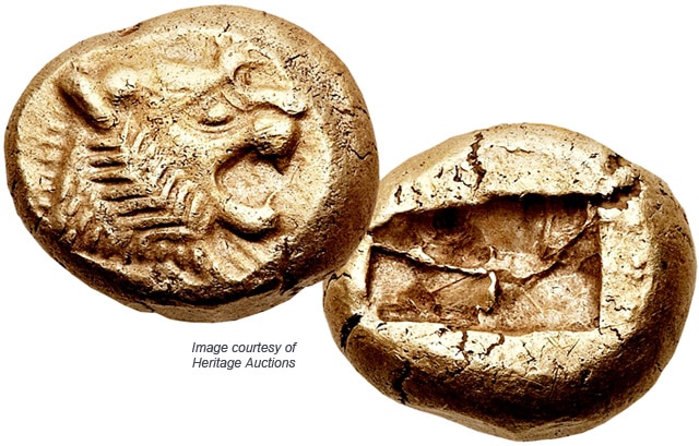 La première monnaie de l'histoire