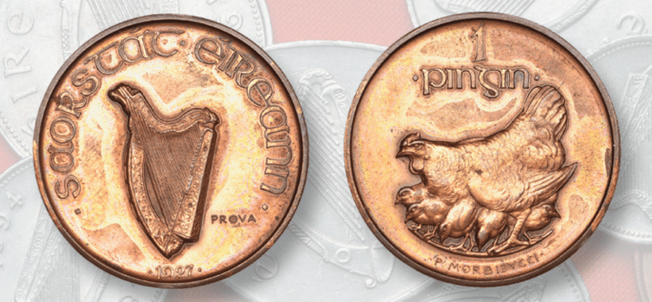 Un rare penny irlandais de 1927 est mis en vente
