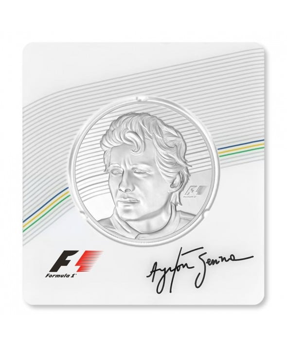 AYRTON SENNA - FORMULE 1 - 2,5 ONCES ARGENT