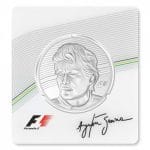 AYRTON SENNA - FORMULE 1 - 2,5 ONCES ARGENT