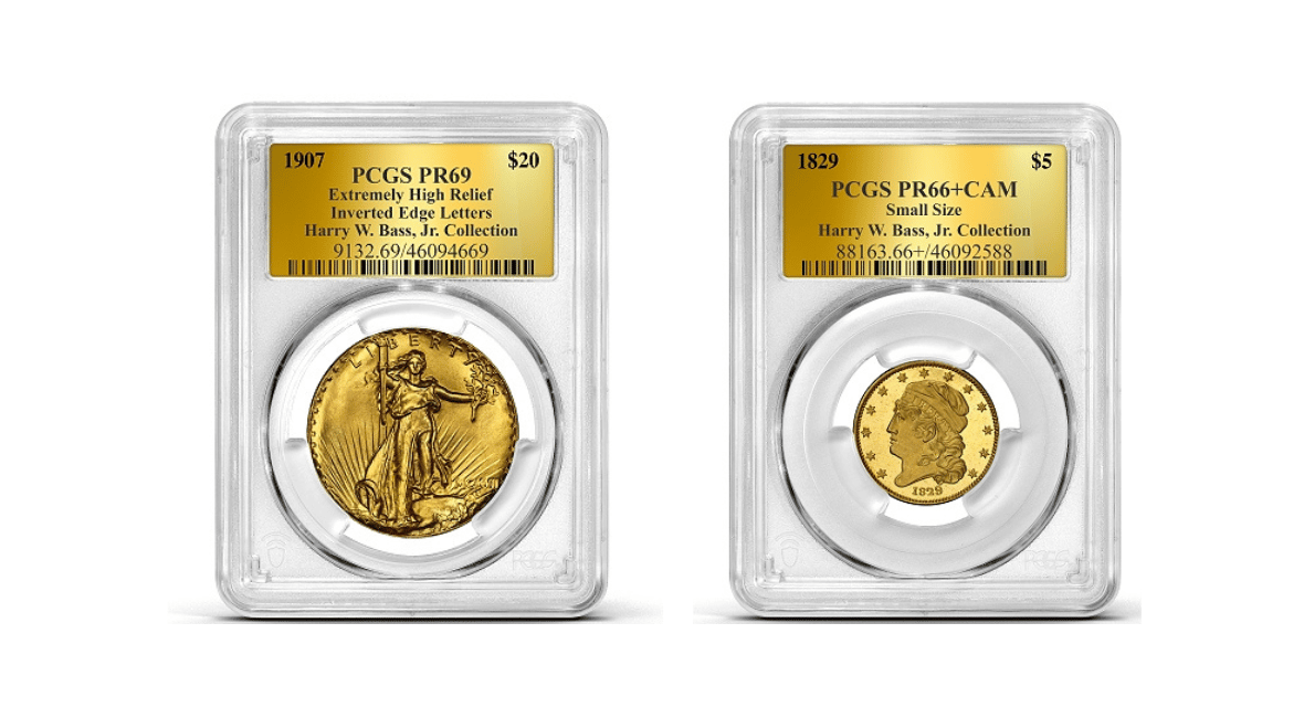 PCGS certifie des pièces de la collection Harry W Bass